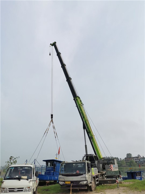 印台区桥梁建设吊装案例